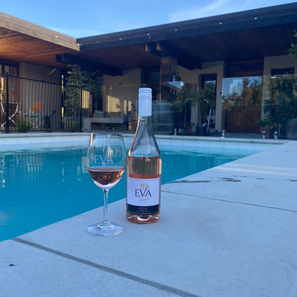 Eva wines by the pool
